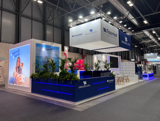 diseño de stand para Grimaldi en Fitur