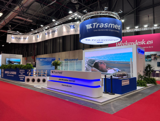diseño de stand para Grimaldi en Fitur