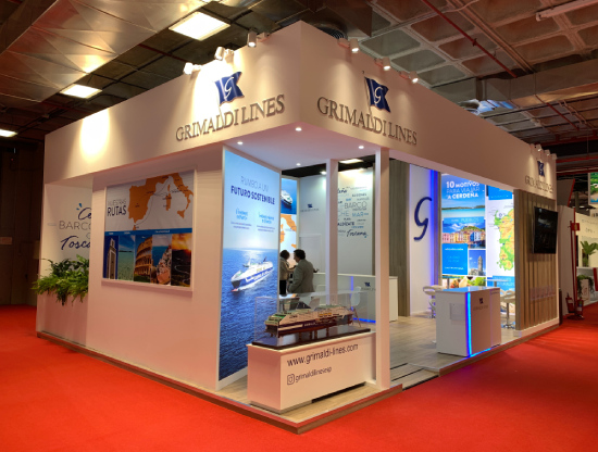 diseño de stand para Grimaldi en Fitur