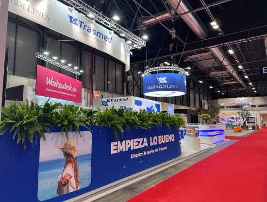 diseño de stand para Grimaldi en Fitur