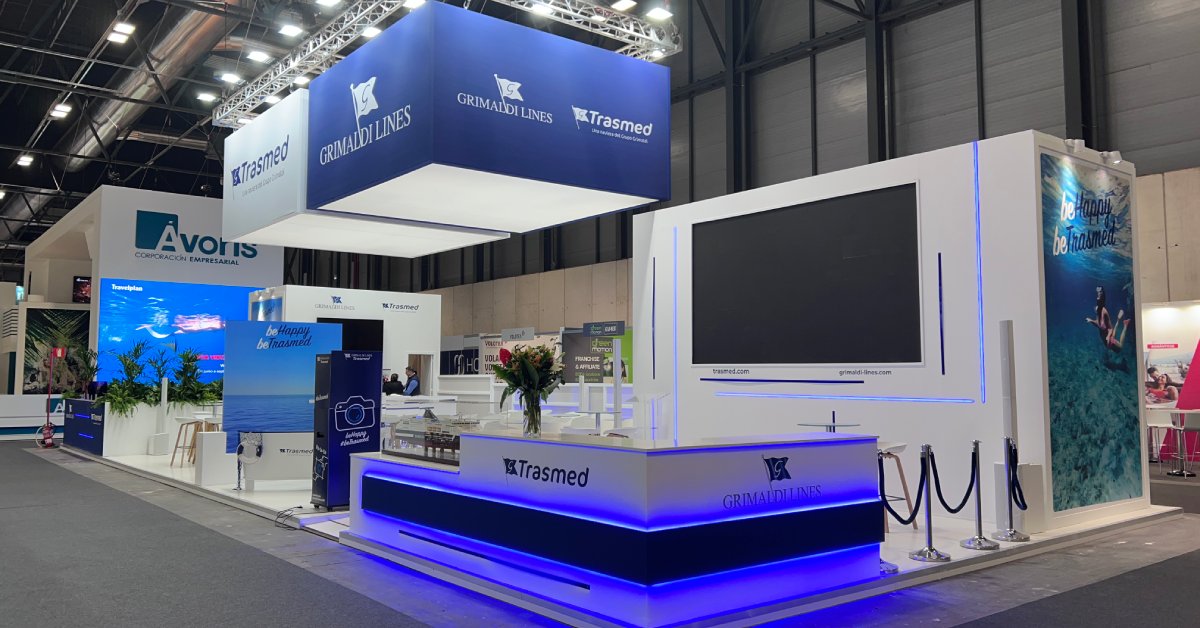 diseño de stand para Grimaldi en Fitur